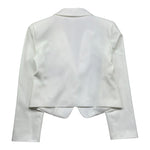 Patrizia Pepe Giacca Tinta Unita Modello Crop per Bambina 7S0277 BIANCO PATRIZIA PEPE 