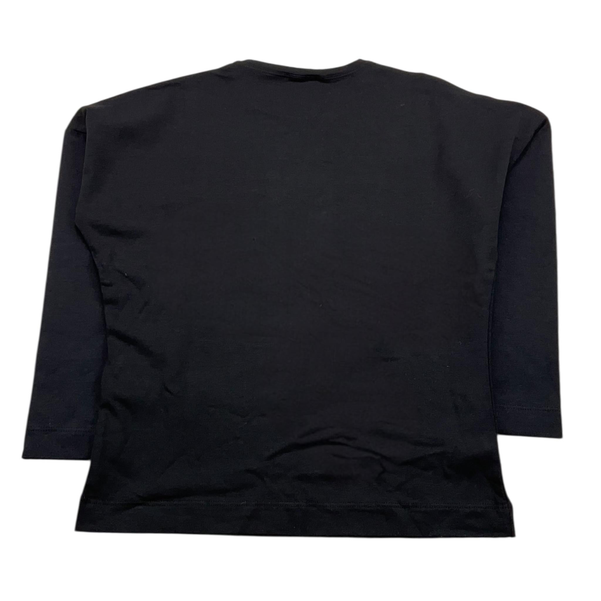 MONNALISA shirt girocollo tnta unita stampa brillantinata Nero per Bambina SHMNN NERO MONNALISA 