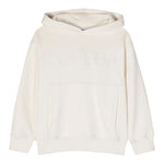 DONDUP felpa chiusa con cappuccio tinta unita Panna per Bambino DMFE003 PANNA DONDUP 