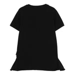 John Richmond T-Shirt Girocollo Tinta Unita con Stampa per Bambina RGP25139TS NERO JOHN RICHMOND 