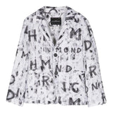 John Richmond Einfarbige Jacke mit Logo-Knöpfen Weiß für Jungen