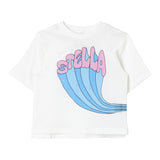 STELLA McCARTNEY t-shirt girocollo tinta unita con stampa Bianco per Bambina TV8B41 BIANCO STELLA McCARTNEY 