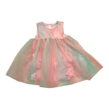 Name.It Mehrfarbiges Kleid mit rosa Flügelmuster für Mädchen