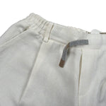 Eleventy Bermuda Tinta Unita con Elastico In Vita per Bambino EW6P59X PANNA ELEVENTY 