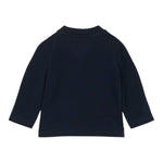 Tommy Hilfiger Shirt Girocollo Tinta Unita con Stampa per Neonato KN0KN01965 BLU TOMMY HILFIGER 