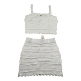 Elisabetta Franchi Gonna Tinta Unita con Ricami per Bambina EFCM015XX PANNA ELISABETTA FRANCHI 