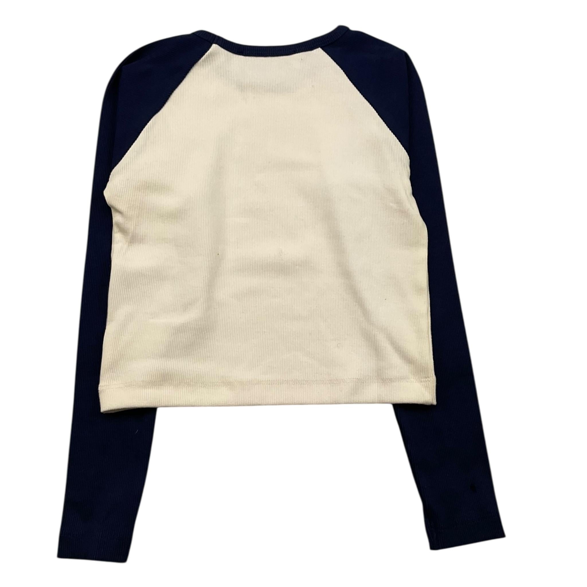 REPLAY shirt girocollo tinta unita con maniche in contrasto Panna per Bambina SG7150 PANNA REPLAY 