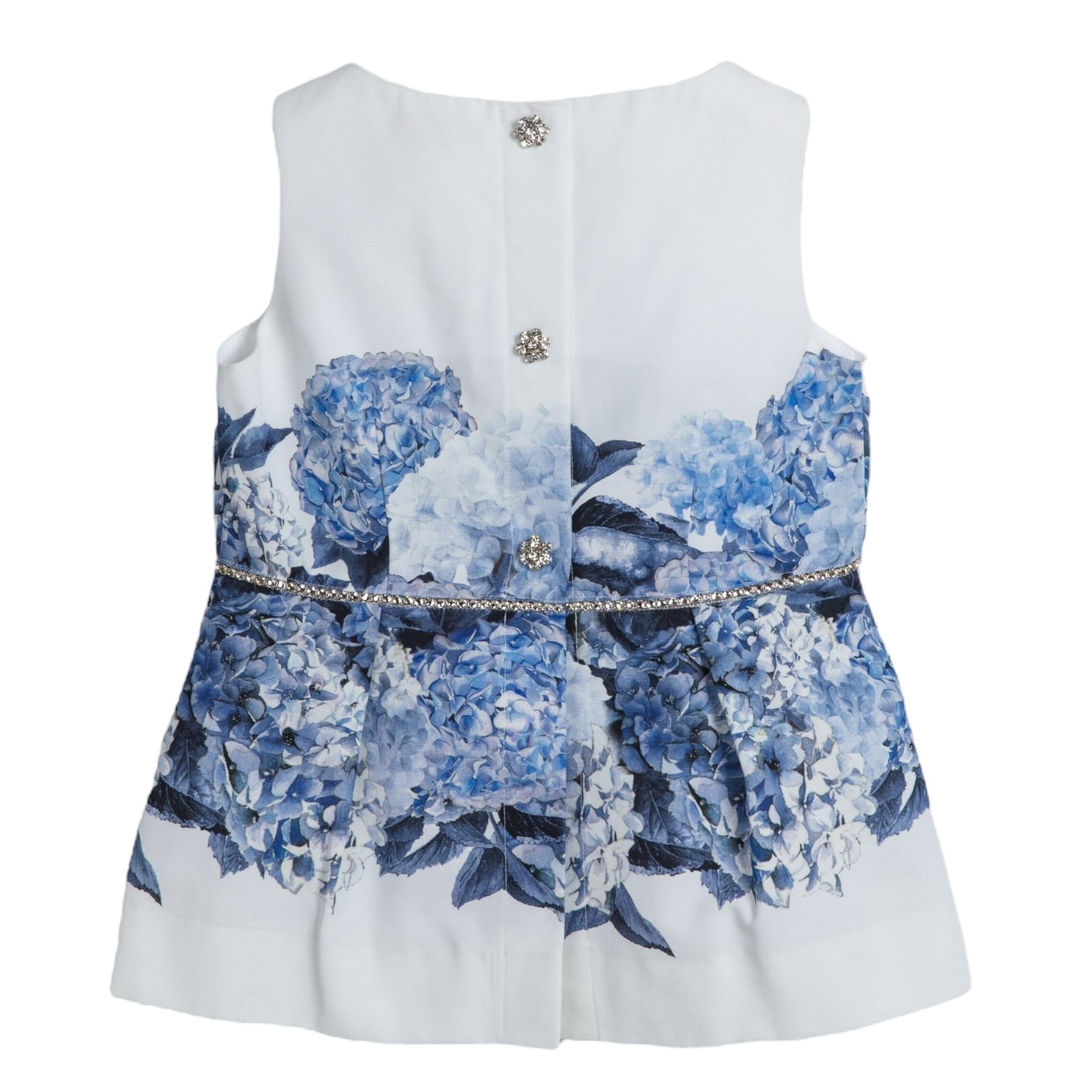 Monnalisa Top Giromanica Tinta Unita con Stampa In Contrasto per Bambina 717303 BIANCO MONNALISA 