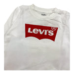 LEVI'S shirt girocollo tinta unita con logo Bianco per Bambino 6E8646XX BIANCO LEVI'S 
