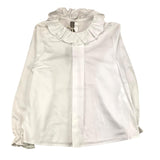 Little Bear Einfarbiges Langarmshirt mit weißem Kragen für Mädchen