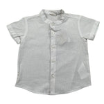 Le Bebe Camicia Mezza Manica Tinta Unita Collo Coreano per Neonato LBB4934X BIANCO LE BEBE 