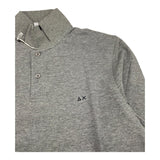 SUN68 polo manica lunga tinta unita Grigio per Bambino 24309 GRIGIO SUN68 