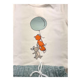 Valentina Bebes 2-teiliges Set T-Shirt-Bermuda Weiß für Neugeborene