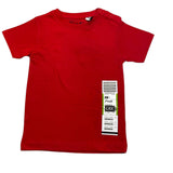 F**K Einfarbiges Rundhals-T-Shirt mit rotem Aufdruck für Babys