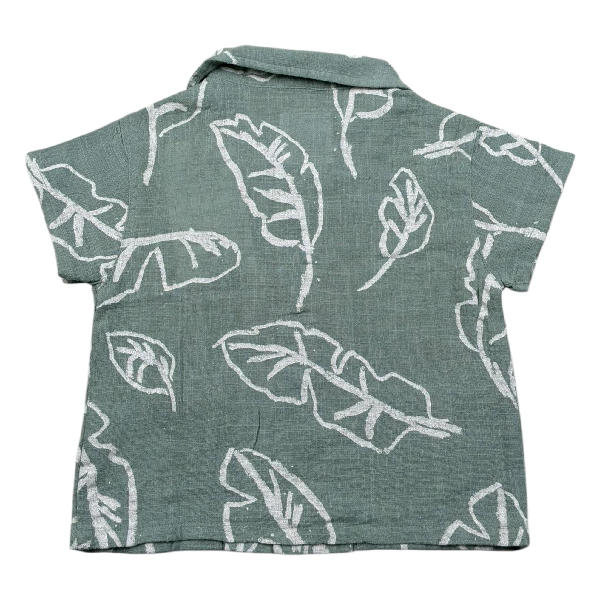 Play Up Camicia Mezza Manica Tinta Unita per Neonato PA011AQ11252 VERDE PLAY UP 