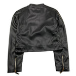 RELISH chiodo in ecopelle tinta unita Nero per Bambina RGA23050 NERO RELISH 