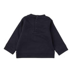 Emporio Armani Felpa Girocollo Tinta Unita con Stampa per Neonato 8NHMR6 BLU EMPORIO ARMANI 