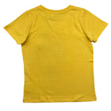 Name.It Gelbes bedrucktes einfarbiges T-Shirt mit Rundhalsausschnitt für Jungen