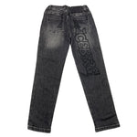 ICEBERG jeans tinta unita con logo e girovita regolabile Nero per Bambino PTICE5303B NERO ICEBERG 