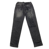ICEBERG jeans tinta unita con logo e girovita regolabile Nero per Bambino PTICE5303B NERO ICEBERG 