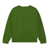 MICHAEL KORS felpa chiusa girocollo tinta unita cn logo Verde per Bambina R15212 VERDE MICHAEL KORS 