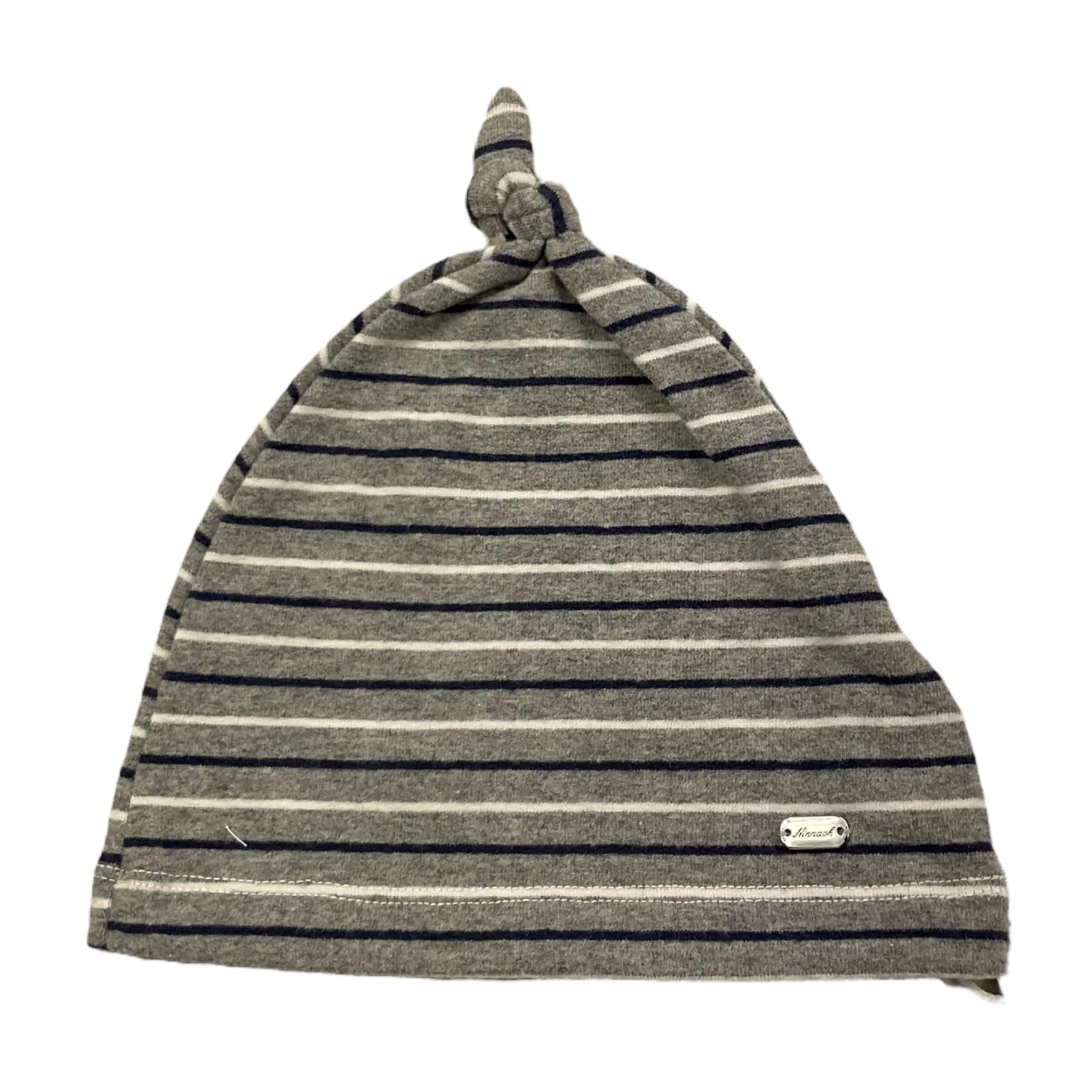 NINNAOH cappello tinta unita con fantasia a righe Grigio per Neonato I22207 GRIGIO NINNAOH 