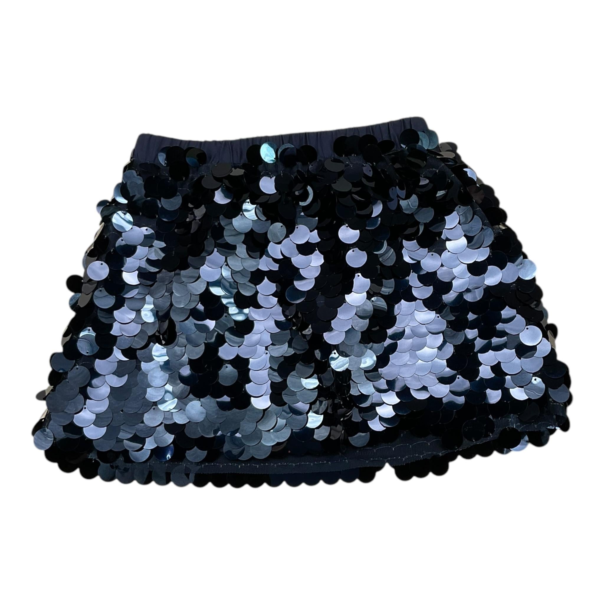 BOBOLI gonna tinta unita con paillettes Blu per Bambina 729233 BLU BOBOLI 