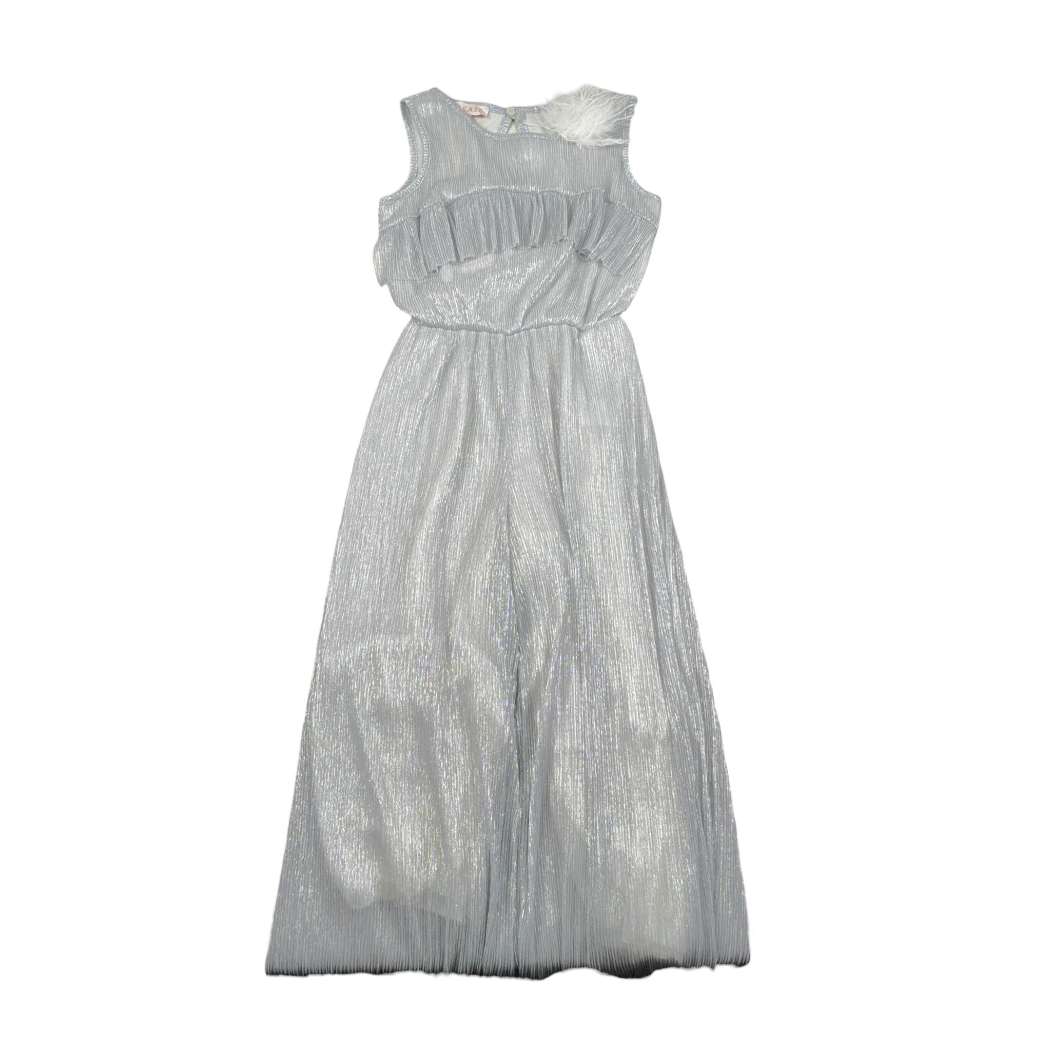 Please Tuta Intera tinta unita Giromanica Argento per Bambina TC06290G73X ARGENTO PLEASE 