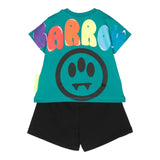 Barrow Kids 2-teiliges Set T-Shirt-Bermuda zweifarbig grün/schwarz für Neugeborene