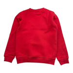 MOUSSE felpa tinta unita girocollo con stampa Rosso per Bambino KFG371R ROSSO MOUSSE 