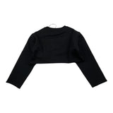Philosophy Sweatshirt Modell Crop Solid Color Rundhals mit Print Schwarz für Mädchen