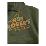 ROY ROGER'S felpa chiusa con cappuccio tinta unita con stampa logo Verde per Bambino RA136 VERDE ROY ROGER'S 