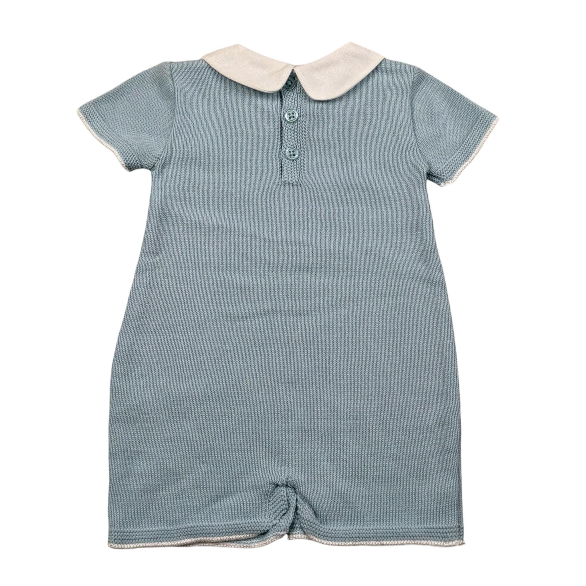 Paz Rodriguez Pagliaccetto Mezza Manica Tinta Unita per Neonato 005121701 AZZURRO PAZ RODRIGUEZ 