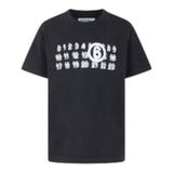 MAISON MARGIELA t-shirt girocollo tinta unita con stampa Grigio per Bambino M60671 GRIGIO MAISON MARGIELA 