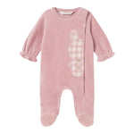 MAYORAL tutina manica lunga tinta unita in ciniglia Rosa per Neonata 2781XX ROSA MAYORAL 