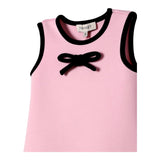 TWINSET abito giromanica tinta unita con profili in contrasto Rosa per Bambina 242GJ2020 ROSA TWINSET 