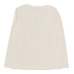 Liu Jo Shirt Girocollo Tinta Unita con Stampa Brillantinata per Bambina GF4093J BIANCO LIU JO 