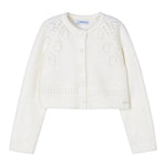 MAYORAL cardigan tinta unita traforato Panna per Bambina 4310 PANNA MAYORAL 