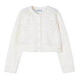 MAYORAL cardigan tinta unita traforato Panna per Bambina 4310 PANNA MAYORAL 