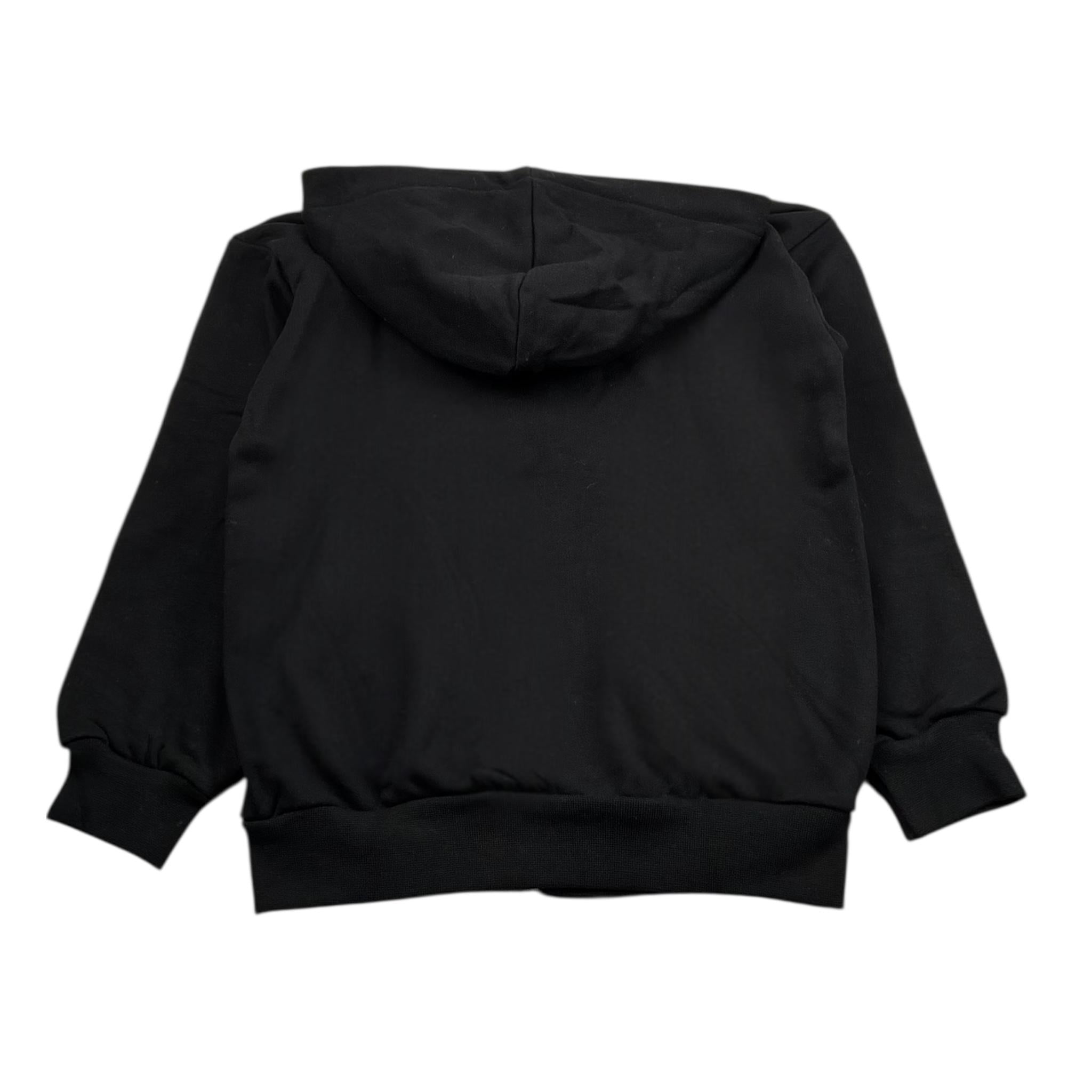 Hinnominate Felpa Tinta Unita con Zip E Cappuccio per Bambino 3635F00001 NERO HINNOMINATE 