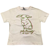 Philosophy T-Shirt Rundhalsausschnitt Einfarbig mit Creme-Print für Mädchen