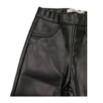 NAME.IT pantalone in ecopelle tinta unita modello zampa Nero per Neonato 13235876 NERO NAME.IT 