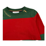 TRUSSARDI shirt girocollo bicolore Rosso/verde per Bambino TBA25064TS ROSSO/VRDE TRUSSARDI 