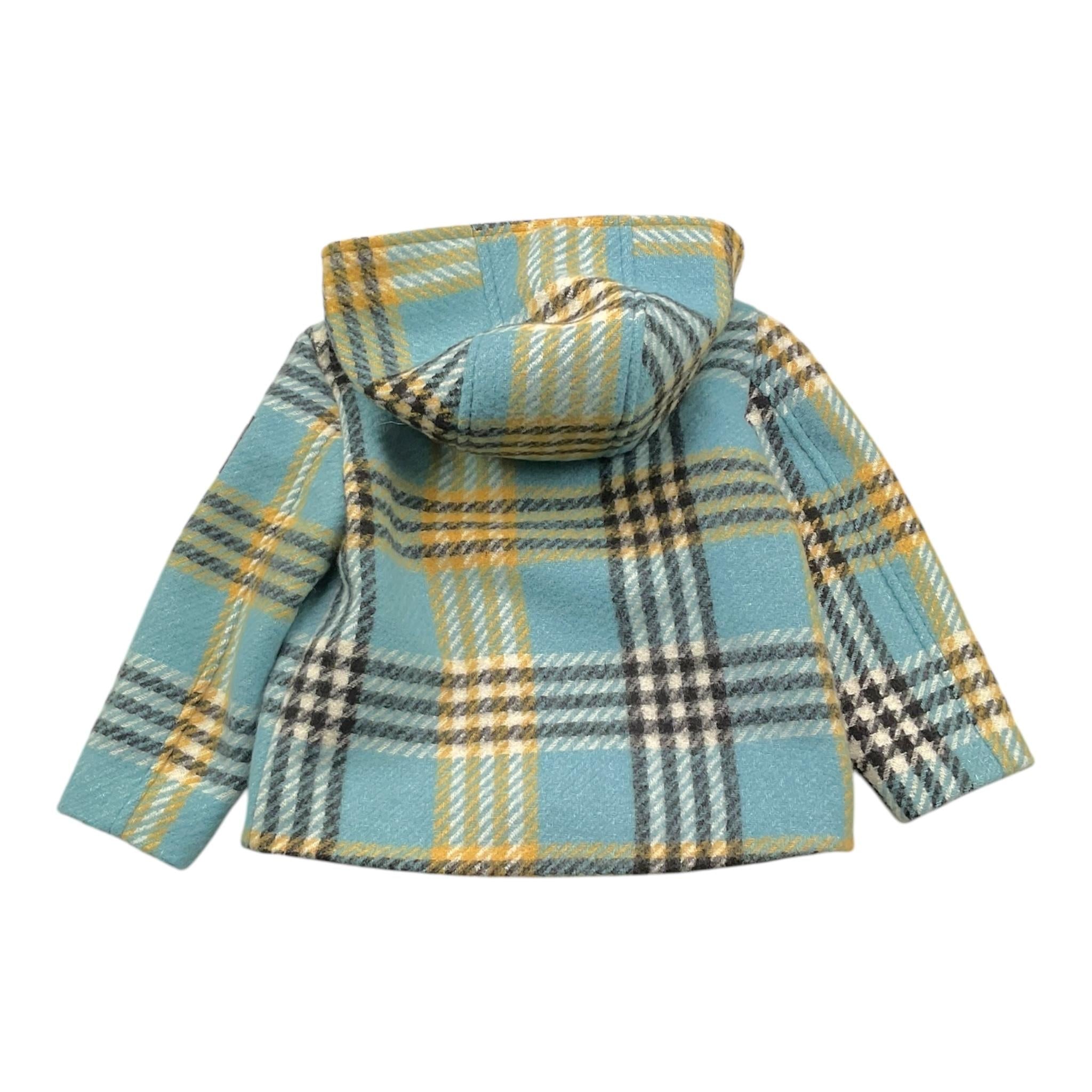 DANIELE ALESSANDRINI giacca tinta unita con fantasia e cappuccio Azzurro per Bambino 1291O00041 AZZURRO DANIELE ALESSANDRINI 