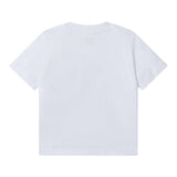 Stella Mccartney T-Shirt Rundhalsausschnitt Einfarbig Mit Kontrastdruck Weiß Für Neugeborene