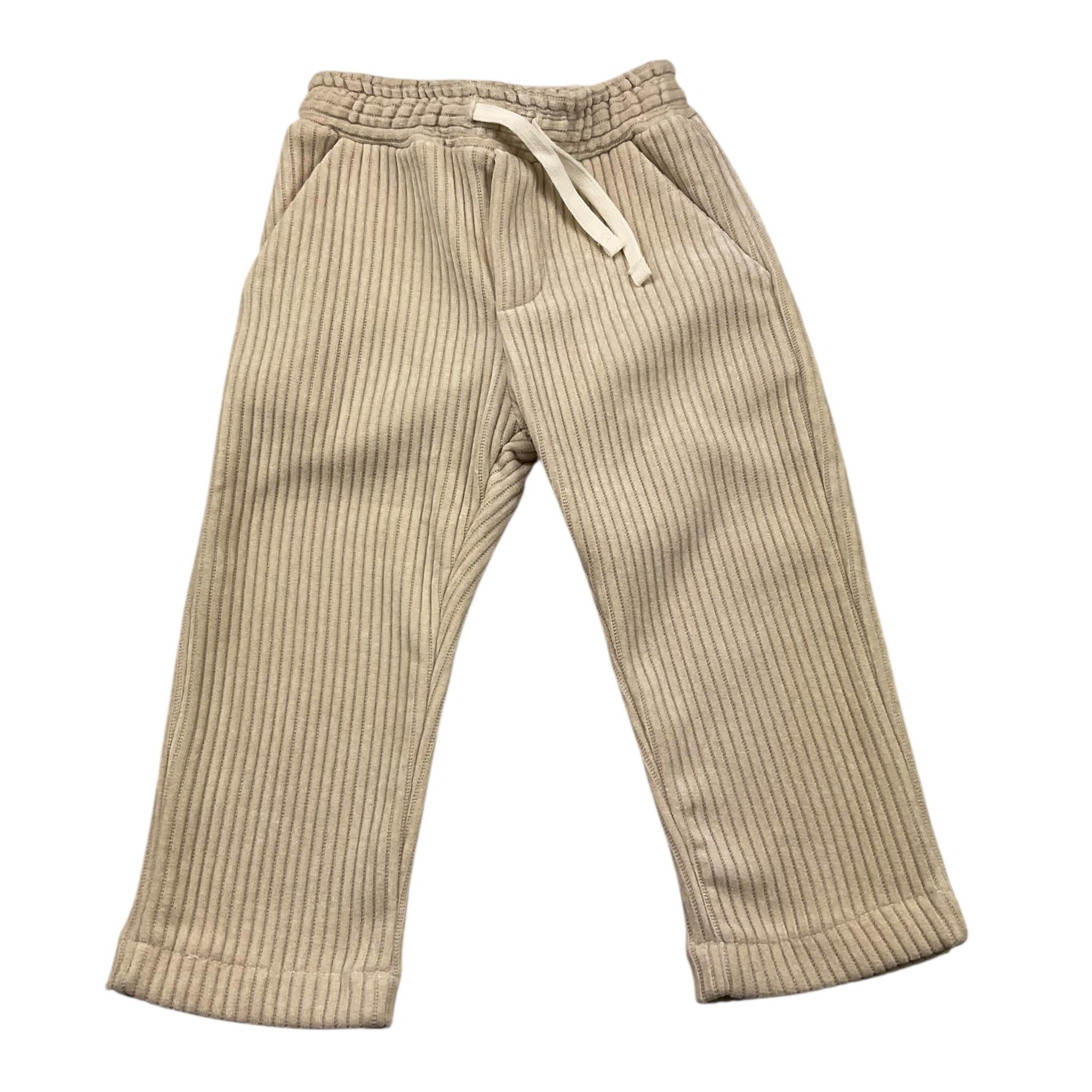 MANUEL RITZ pantalone tinta unita cn elastico in vita in velluto Beige per Bambino MR2836J BEIGE MANUEL RITZ 