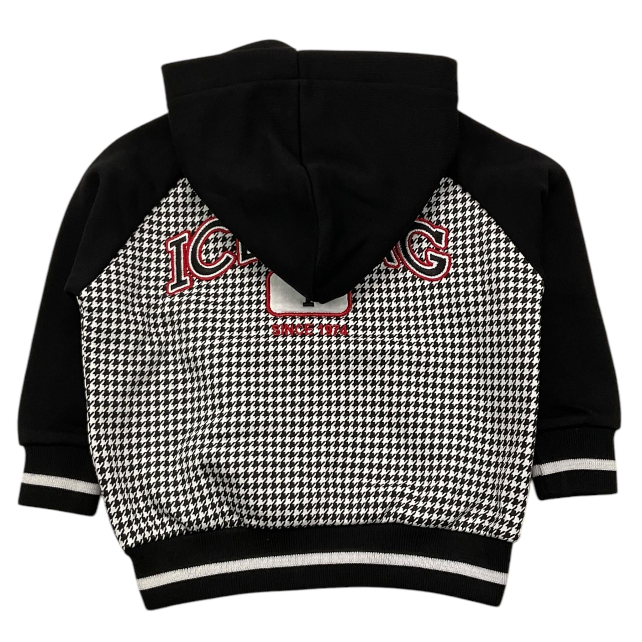 ICEBERG felpa con zip e cappuccio stamp fantasia Bianco/nero per Neonato MFICE5332B BIANCO/NERO ICEBERG 