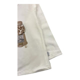 MAGIL shirt girocollo tinta unita con stampa in contrasto Panna per Bambina GN26055 PANNA MAGIL 