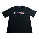 John Richmond T-Shirt Girocollo Tinta Unita con Stampa per Bambino RBP26044TS NERO JOHN RICHMOND 