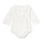 MAYORAL completo 3pz cardigan-camicia-salopette Bianco per Neonata 2245 BIANCO MAYORAL 
